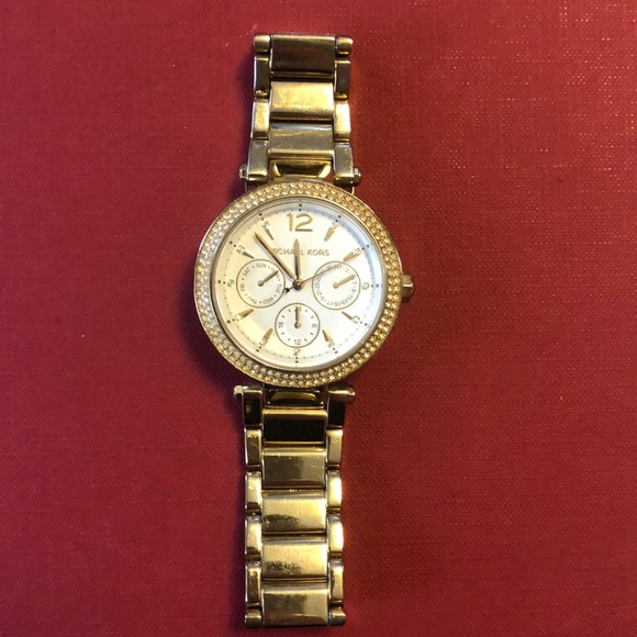 Gold Michael Kohrs watch - Picture 1 of 2